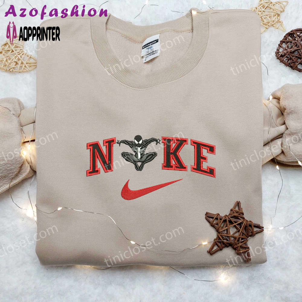 Custom venom x nike embroidered shirt – marvel venom shirt Embroidered Shirt