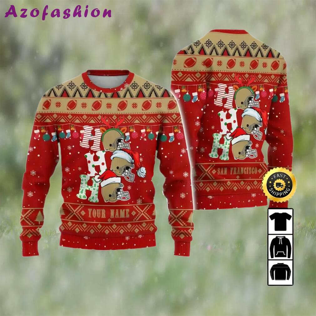 Customized san francisco 49ers ugly christmas sweater, faux wool sweater, national football league, gifts for fans football nfl, football 3d ugly sweater ? prinvity Christmas Ugly Sweater