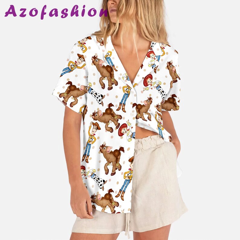 Cute toy story disney hawaiian shirt Hawaii Shirt Shorts & Flip Flops