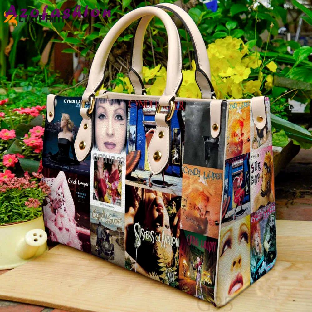 Cyndi lauper leather handbag 3283 Women Leather Hand Bag