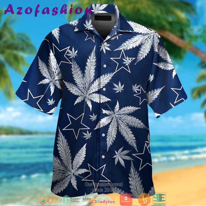 Dallas cowboys cannabis hawaiian shirt Hawaii Shirt Shorts & Flip Flops