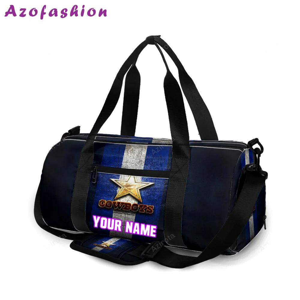 Dallas cowboys golden star personalized name travel bag gym bag 207 Travel Bag