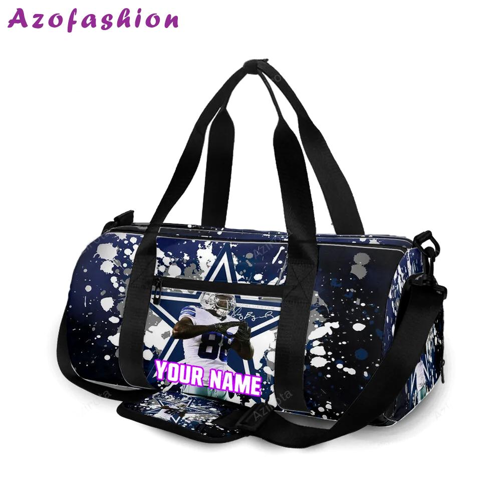 Dallas cowboys player painting star personalized name travel bag gym bag 2171 Travel Bag