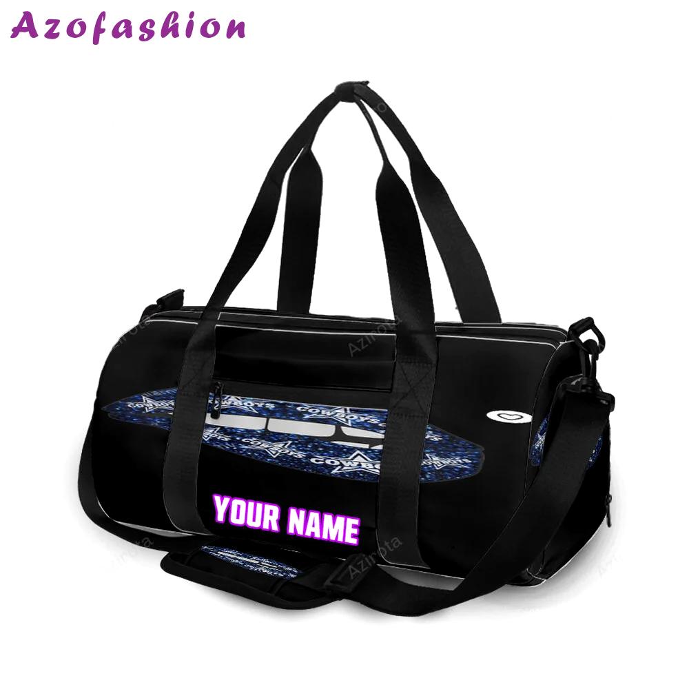 Dallas cowboys star lips personalized name travel bag gym bag 537 Travel Bag