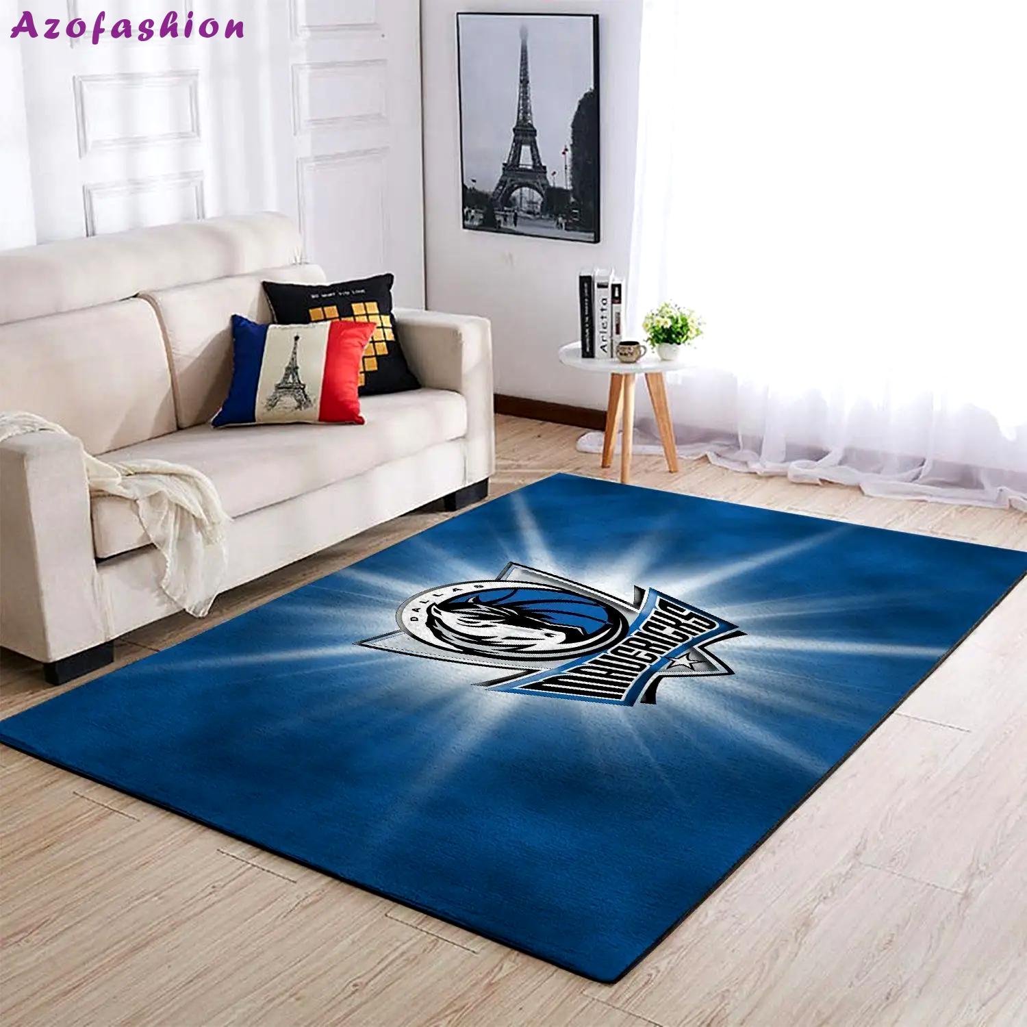 Dallas mavericks area rug nba carpet living room rug regtangle carpet v3663 Rectangle Rug