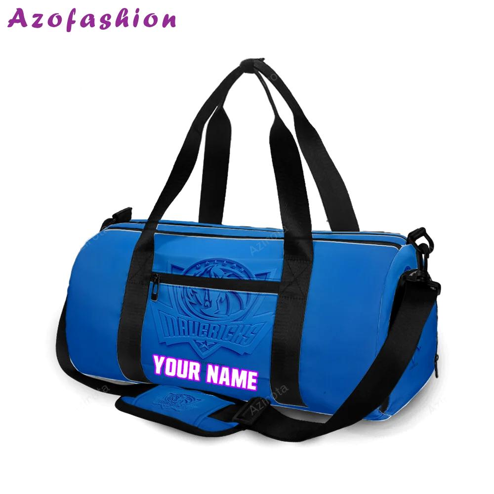 Dallas mavericks logo art 21 personalized name travel bag gym bag 941 Travel Bag