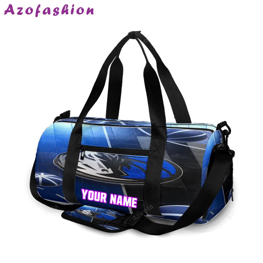 Dallas mavericks logo art 25 personalized name travel bag gym bag 535 Travel Bag