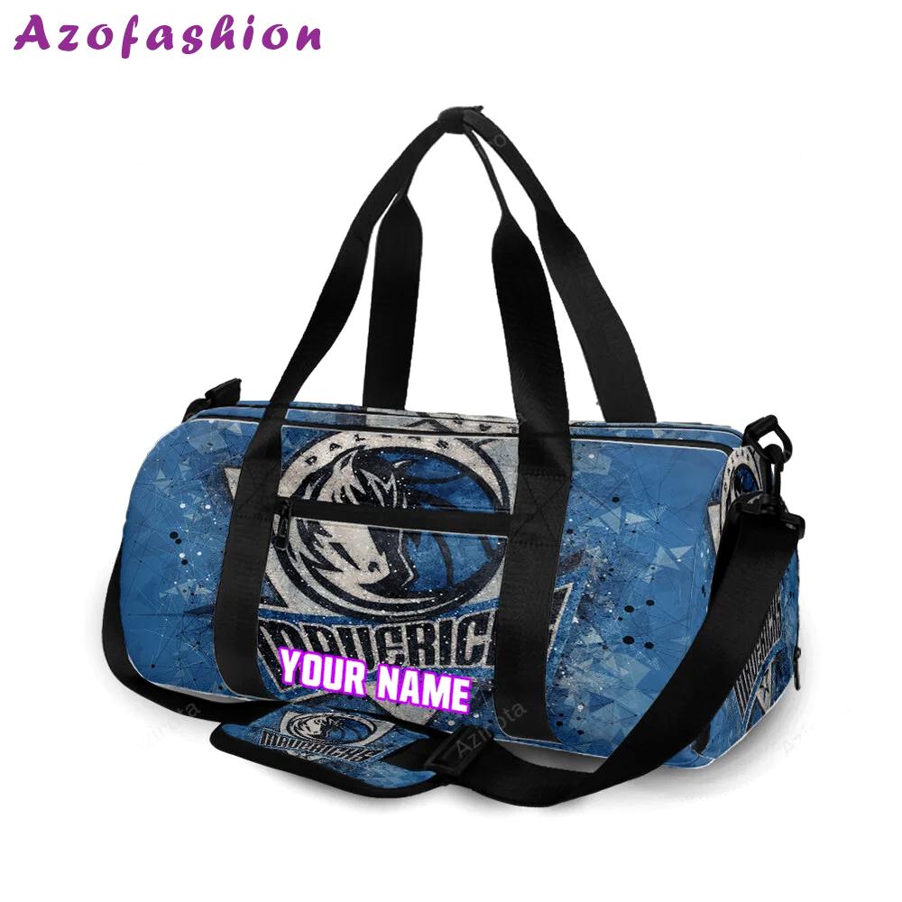 Dallas mavericks logo art 31 personalized name travel bag gym bag 566 Travel Bag