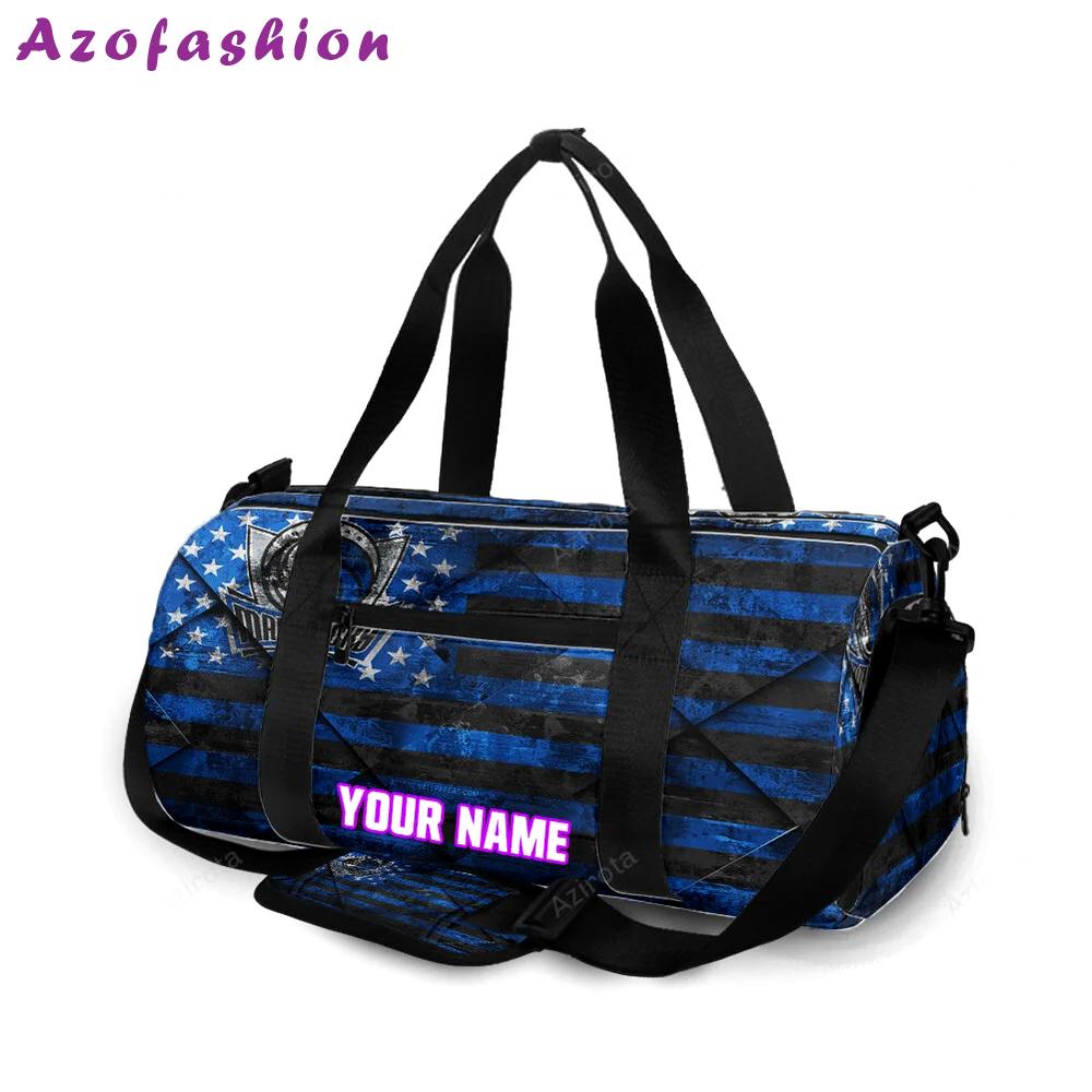 Dallas mavericks logo art 5 personalized name travel bag gym bag 624 Travel Bag