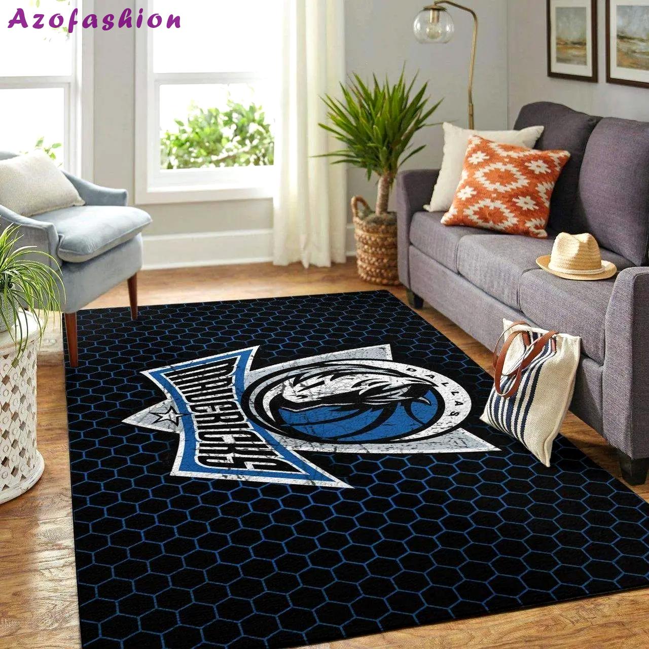Dallas mavericks nba living room christmas gift rug regtangle carpet v11143 Rectangle Rug