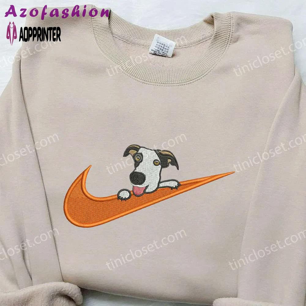 Dalmatian x nike embroidered shirt: unique animal design customizable nike tee Embroidered Shirt