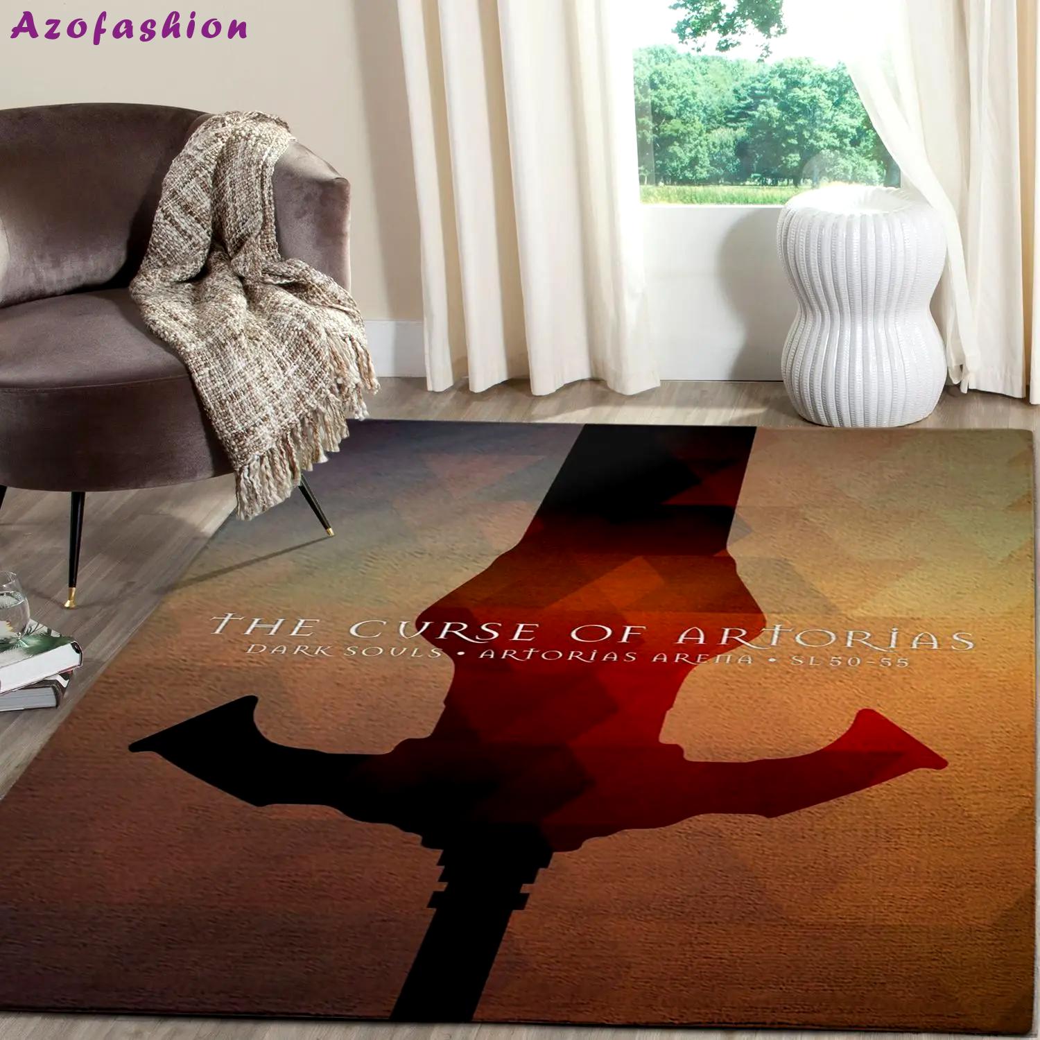 Dark sould remastered gaming area rugs living room carpet fn150110 rug regtangle carpet floor decor home decor Rectangle Rug