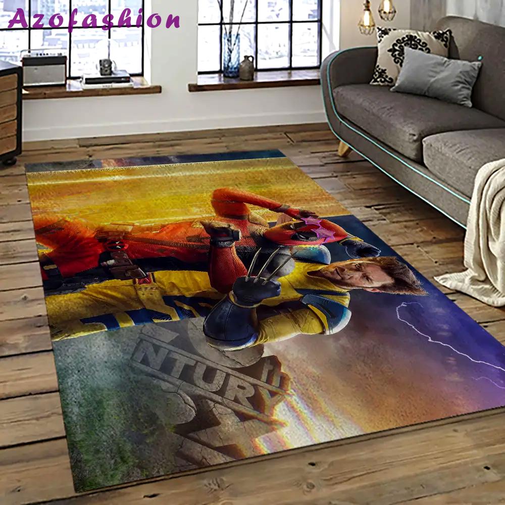Deadpool marvel movie retangle carpet area rug home decor best gift for fan and friends dp1 Rectangle Rug