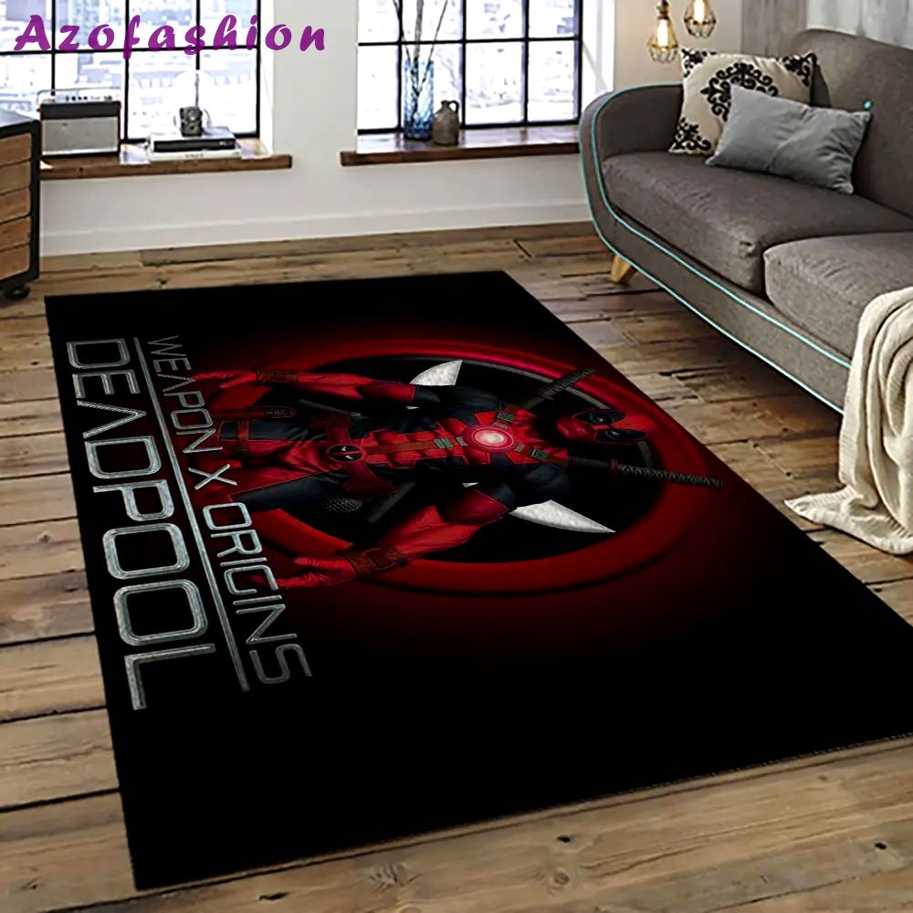 Deadpool marvel movie retangle carpet area rug home decor best gift for fan and friends dp14 Rectangle Rug