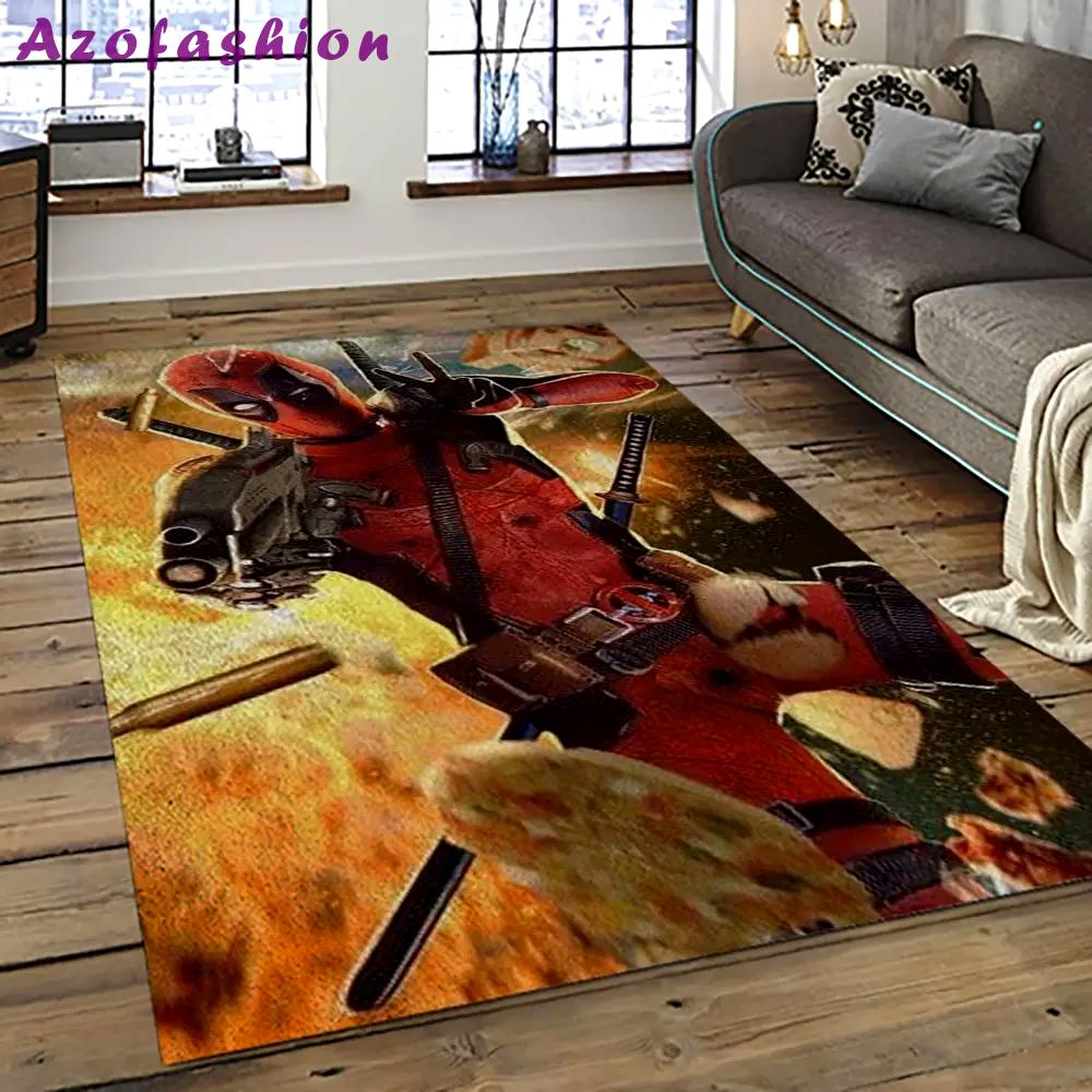 Deadpool marvel movie retangle carpet area rug home decor best gift for fan and friends dp2 Rectangle Rug