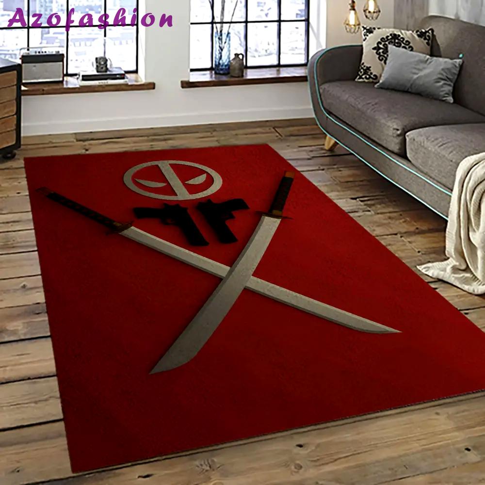Deadpool marvel movie retangle carpet area rug home decor best gift for fan and friends dp35 Rectangle Rug