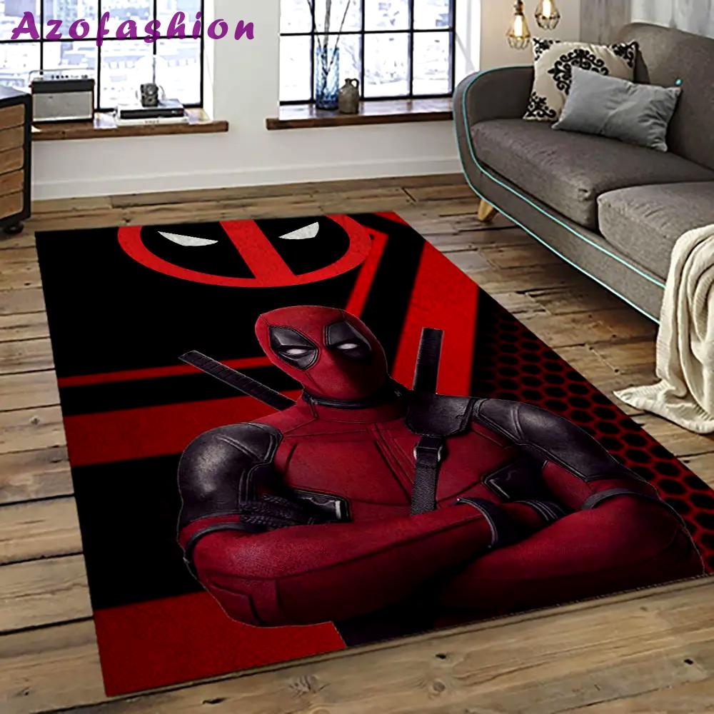 Deadpool marvel movie retangle carpet area rug home decor best gift for fan and friends dp43 Rectangle Rug
