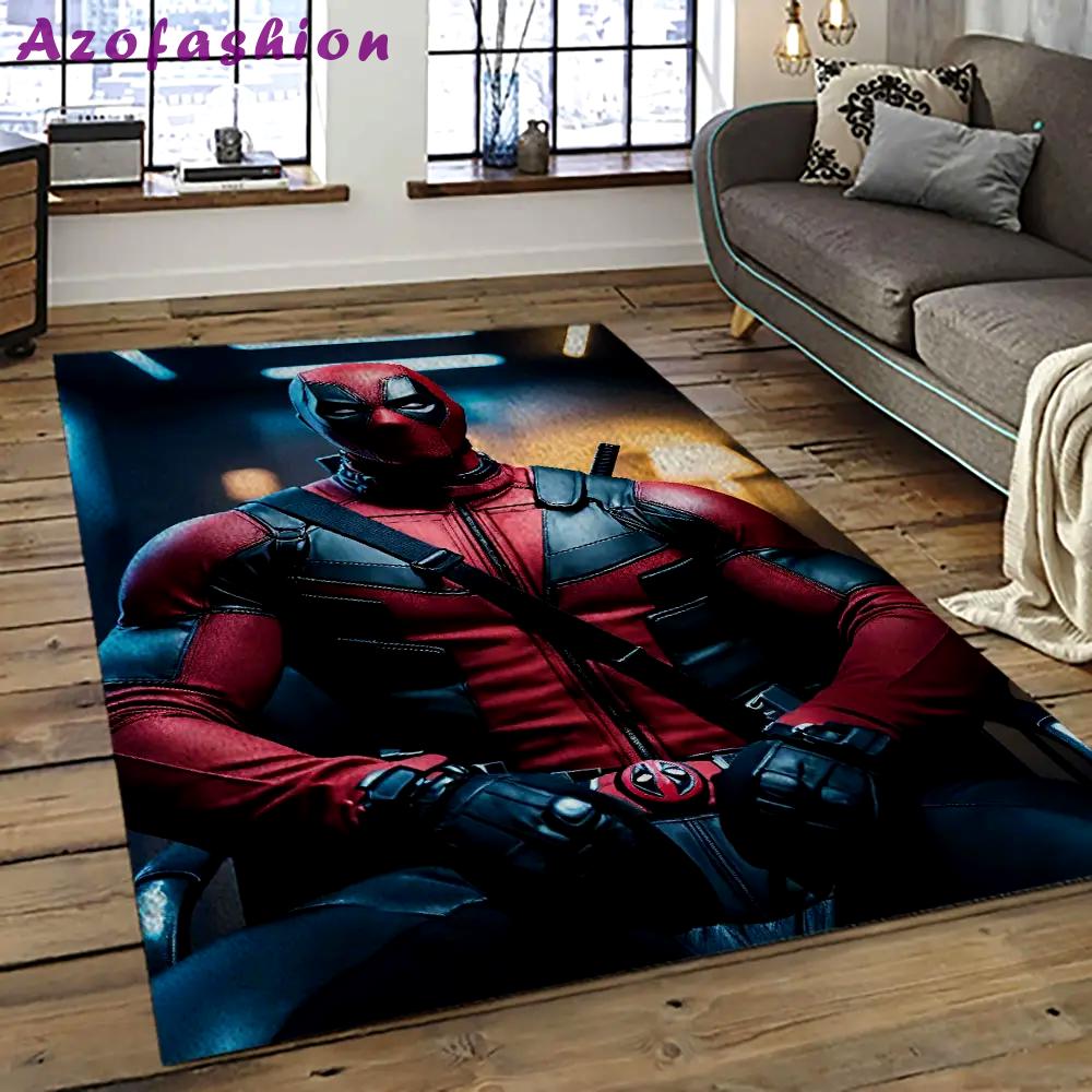 Deadpool marvel movie retangle carpet area rug home decor best gift for fan and friends dp48 Rectangle Rug