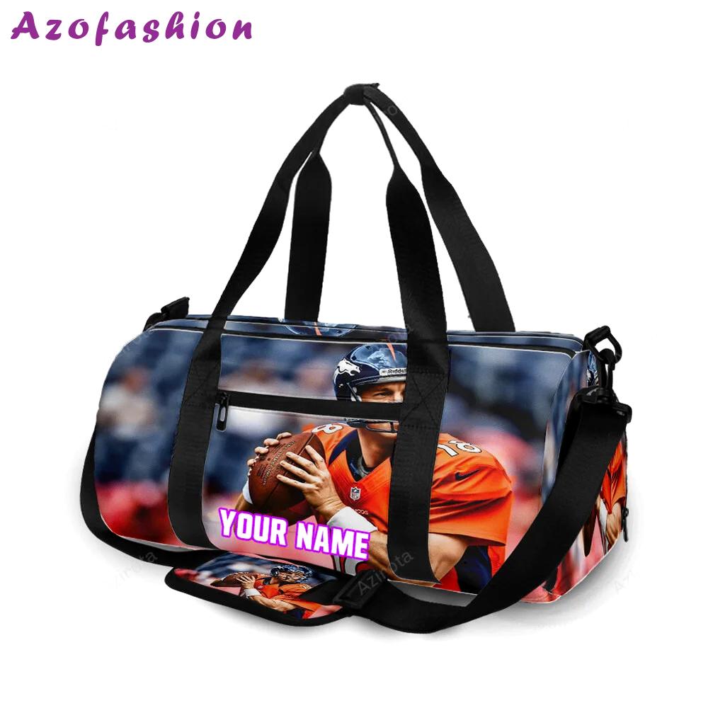 Denver broncos 18 peyton manning v49 personalized name travel bag gym bag 258 Travel Bag