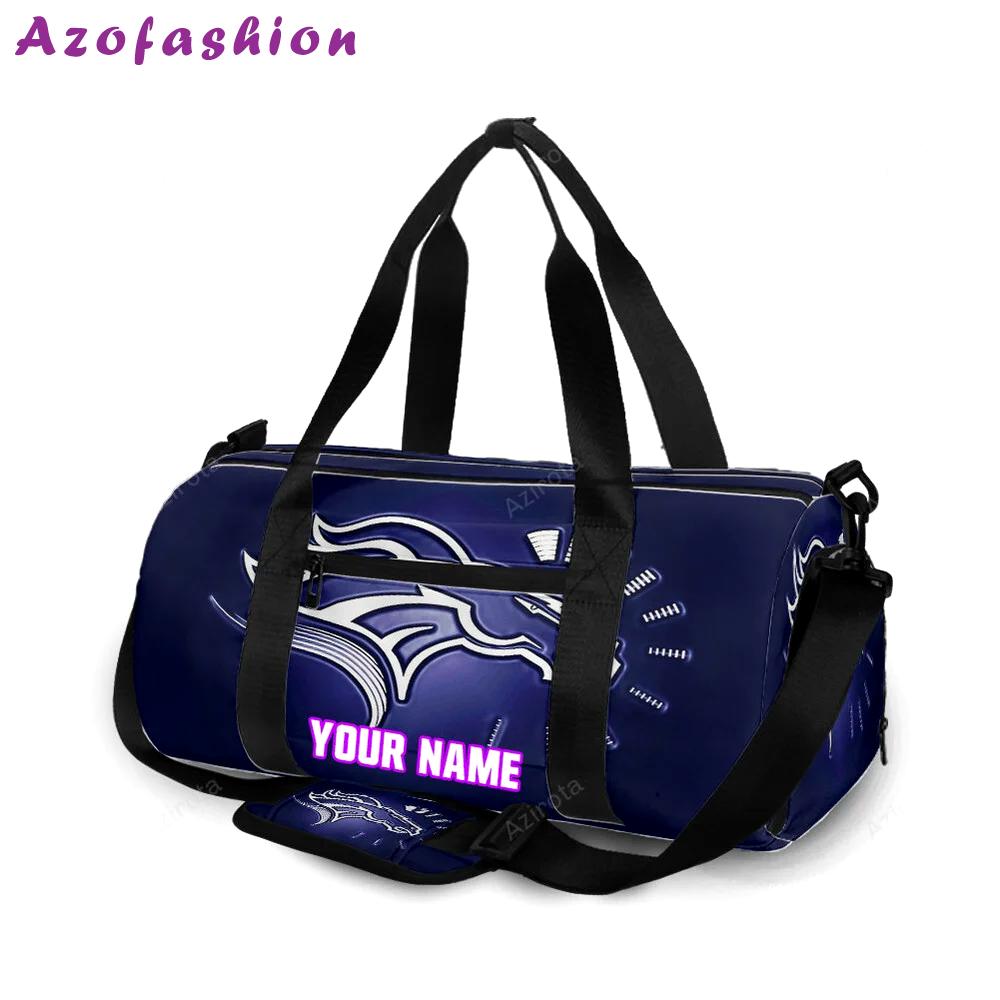 Denver broncos emblem v36 personalized name travel bag gym bag 793 Travel Bag