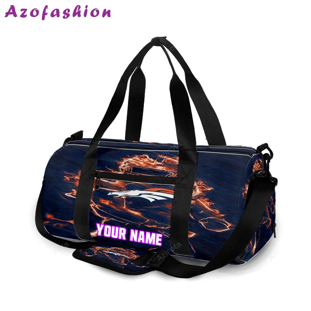 Denver broncos fire emblem v5 personalized name travel bag gym bag 1568 Travel Bag