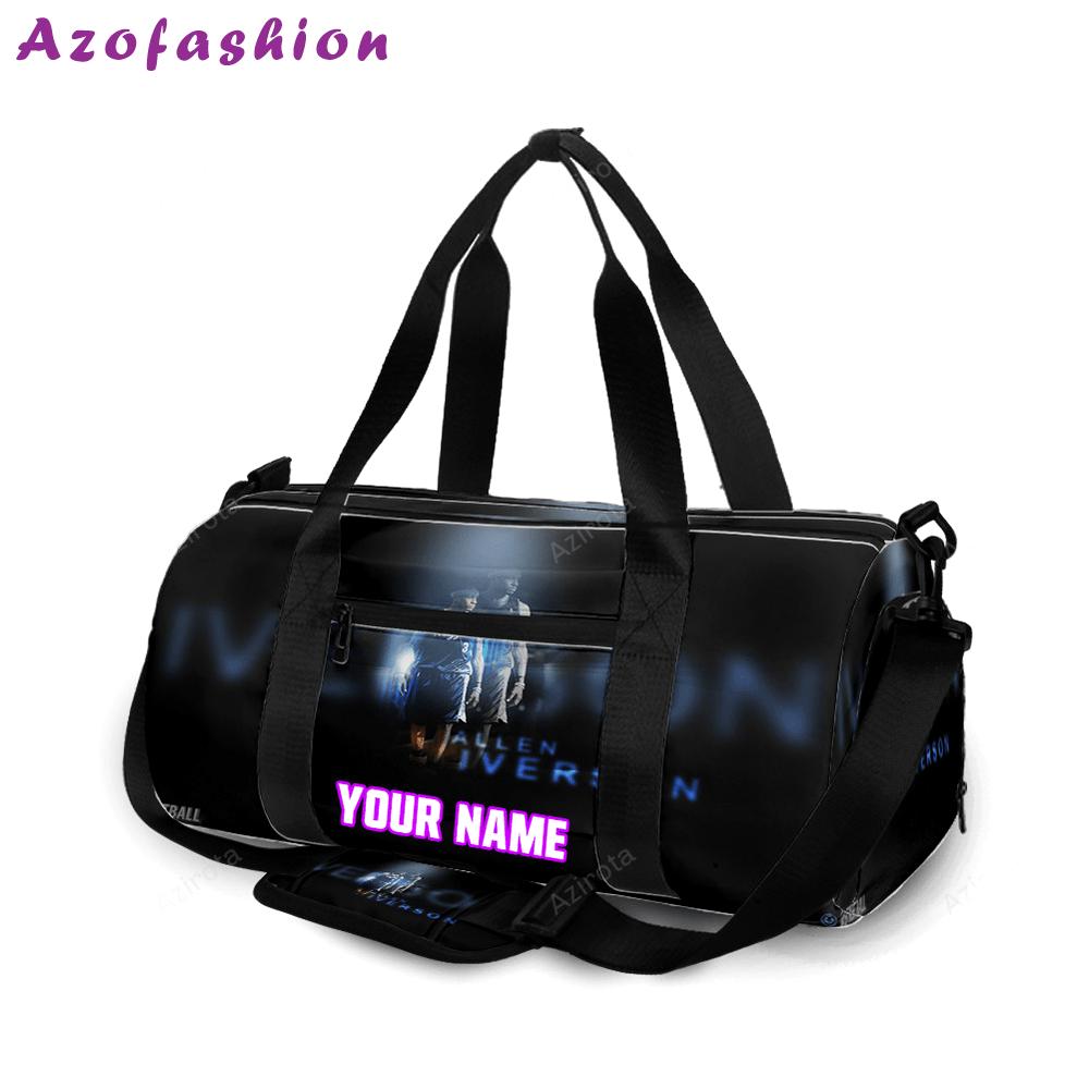 Denver nuggets allen iverson1 personalized name travel bag gym bag 478 Travel Bag