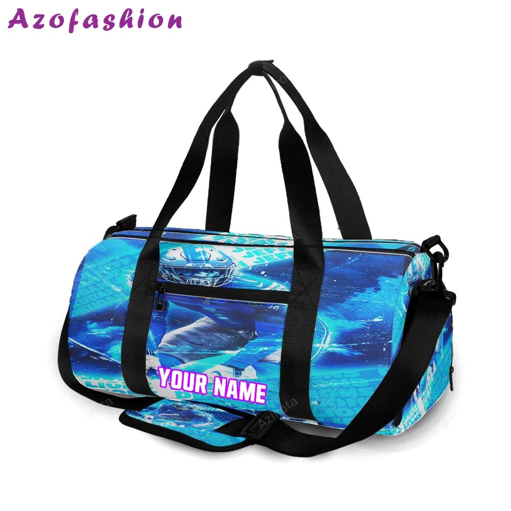 Detroit lions jeff okudah 1 personalized name travel bag gym bag 739 Travel Bag
