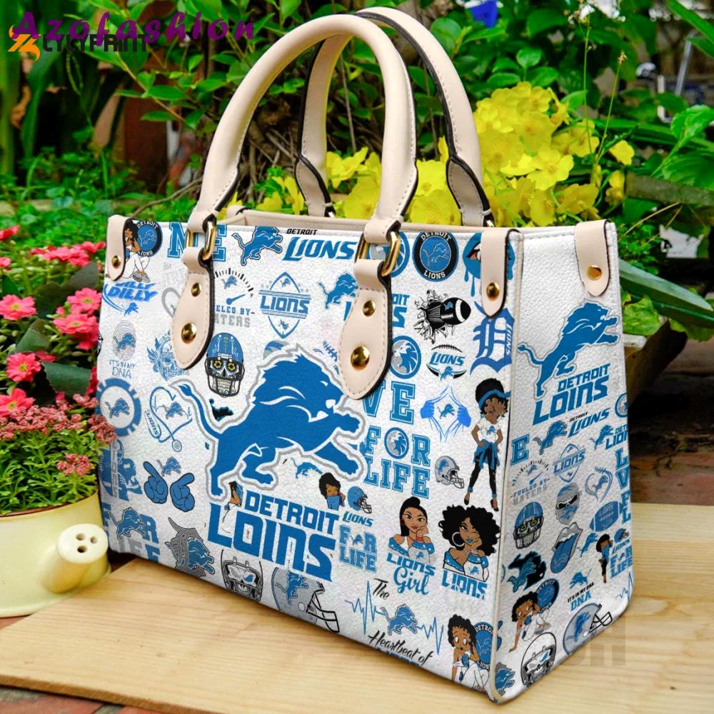 Detroit lions lover leather bag for women gift 2228 Women Leather Hand Bag