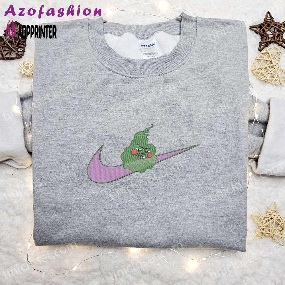 Dimple x swoosh anime embroidered shirt: best mob psycho 100 gift for family Embroidered Shirt
