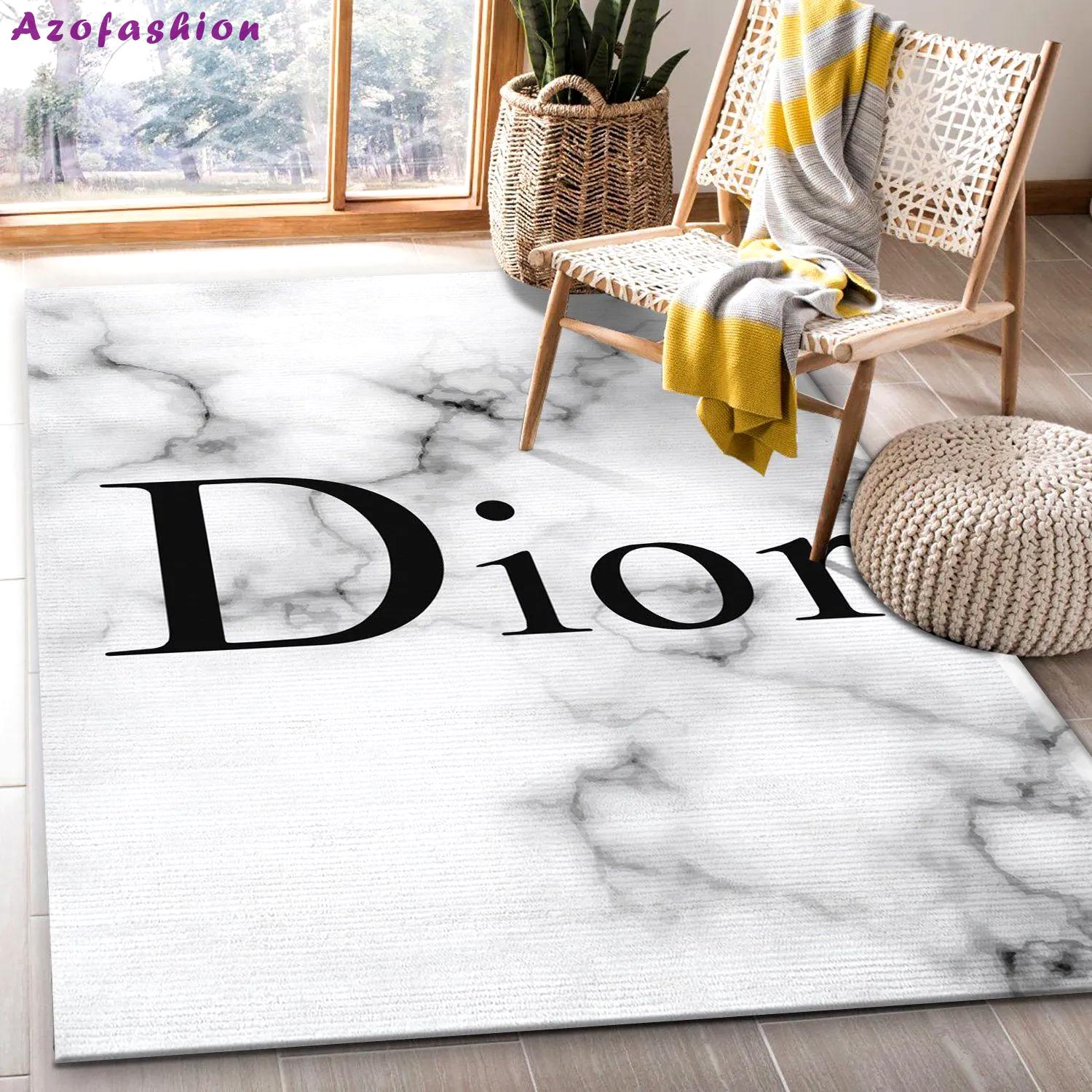 Dior logo type 744. Upgrade Your Living Room with Luxury Home Decor: Area Carpets, Floor Decor, Door Mats, and Hot Gift Items with style a High-End Fashion Brand Rectangle Rug
