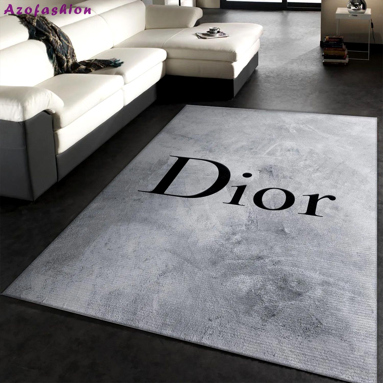 Dior logo type 829. Upgrade Your Living Room with Luxury Home Decor: Area Carpets, Floor Decor, Door Mats, and Hot Gift Items with style a High-End Fashion Brand Rectangle Rug