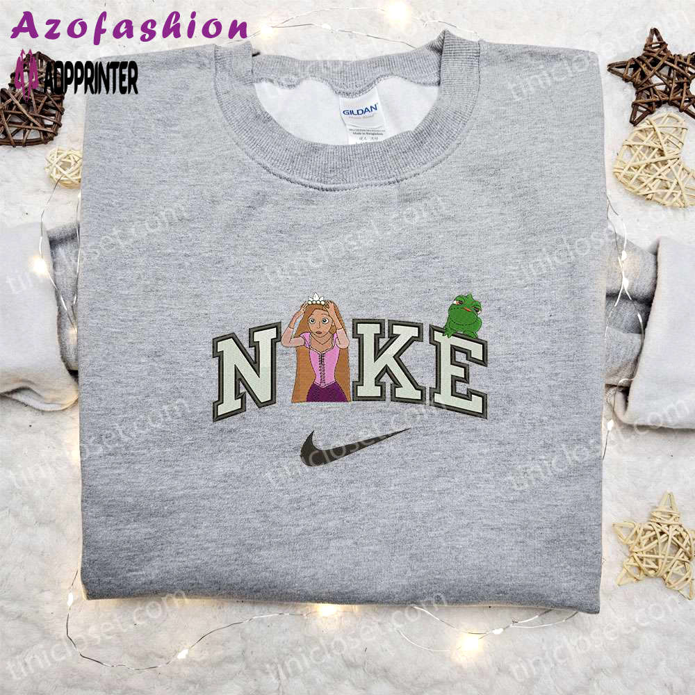 Disney characters embroidered shirt sweatshirt & hoodie by rapunzel and lizard x nike Embroidered Shirt