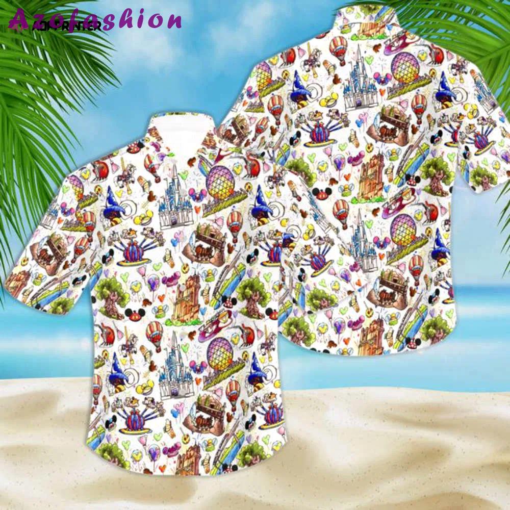 Disney parks food hawaiian shirt Hawaii Shirt