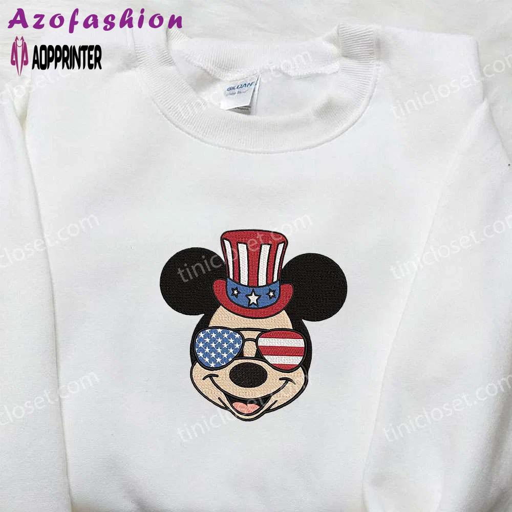 Disney patriotic mickey embroidered shirt: america s best patriotic shirts Embroidered Shirt
