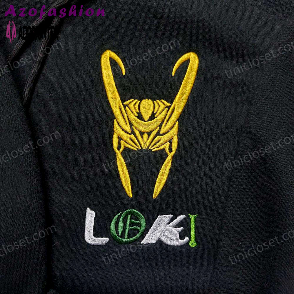 Disneyland loki marvel embroidered shirt: stylish & unique merchandise for fans Embroidered Shirt
