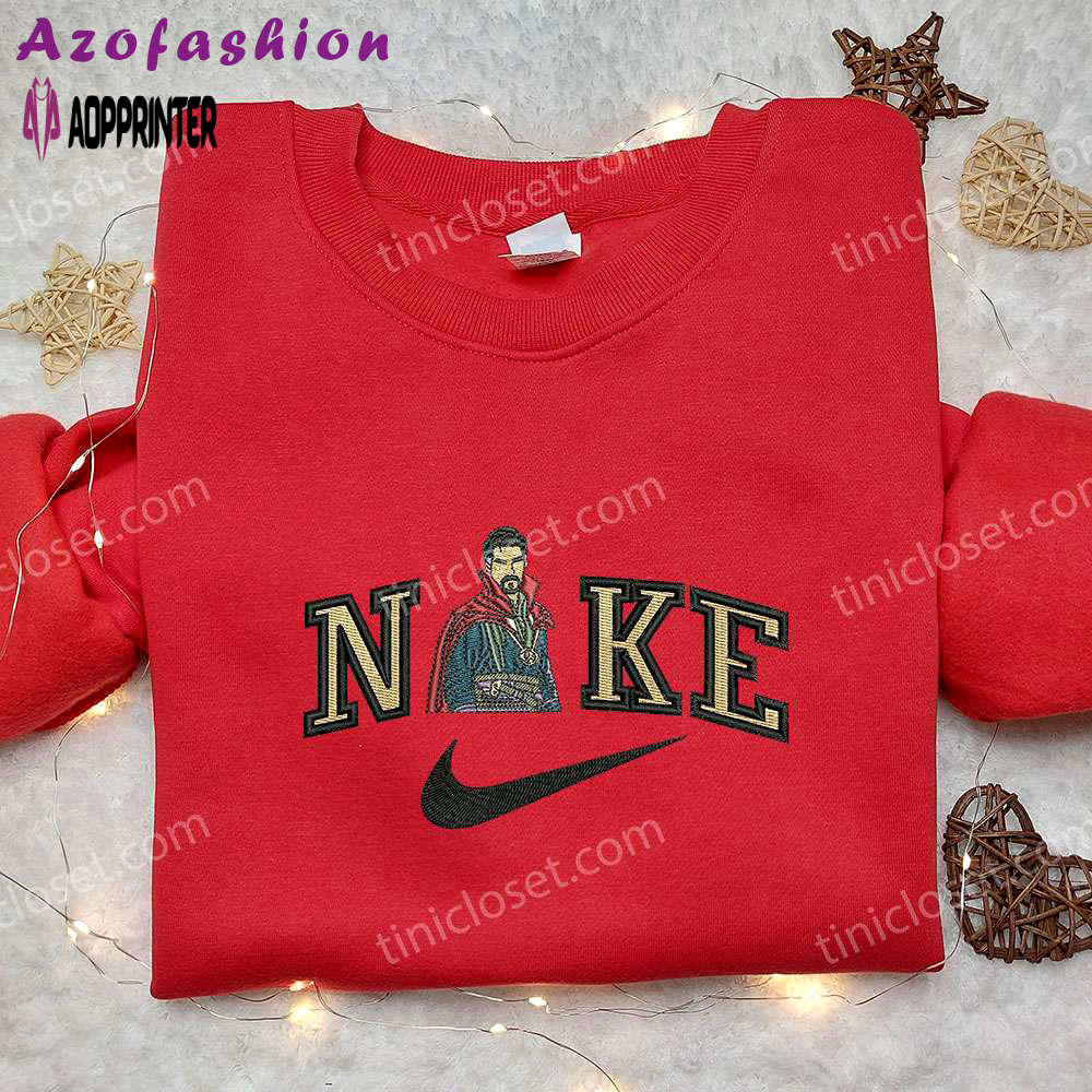 Doctor strange x nike embroidered sweatshirt – marvel movie shirt with nike inspiration Embroidered Shirt