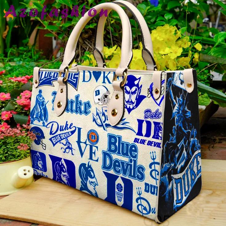 Duke blue devils leather handbag gift for women 4407 Women Leather Hand Bag