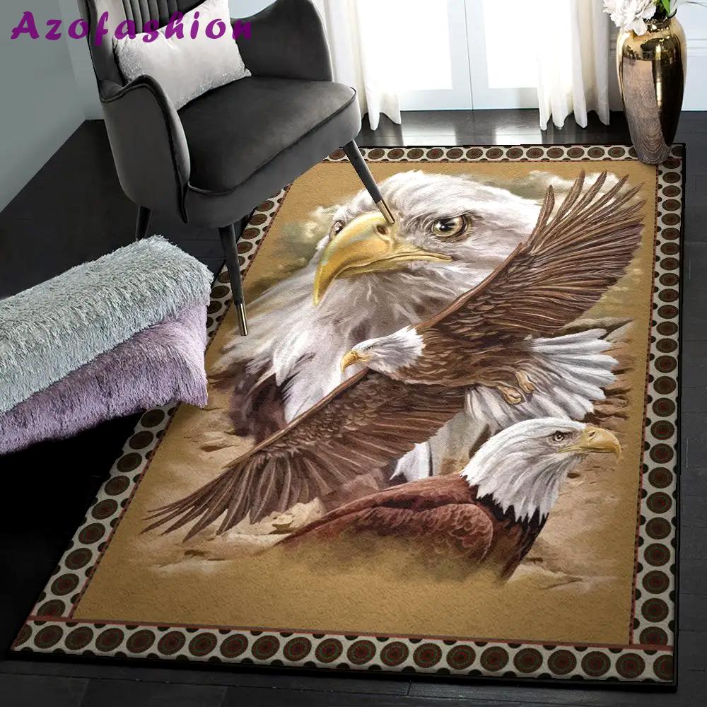 Eagle patriotic washable rugs, eagle rug Rectangle Rug