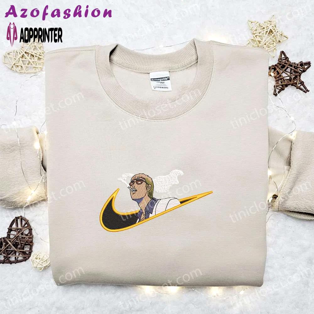 Eikichi onizuka x nike anime embroidered shirt: great teacher nike-inspired design! Embroidered Shirt