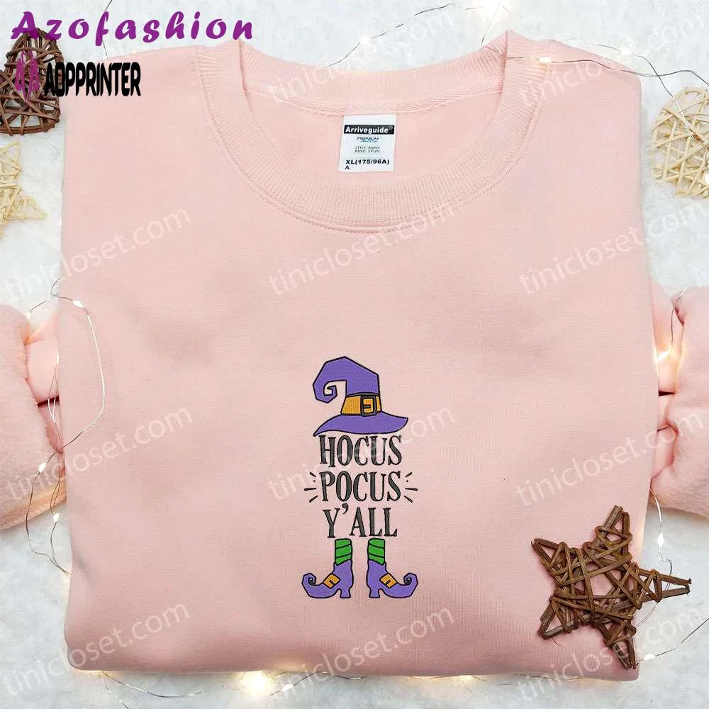 Elf hocus pocus yall halloween embroidered shirt – adorable & inspiring halloween tee Embroidered Shirt