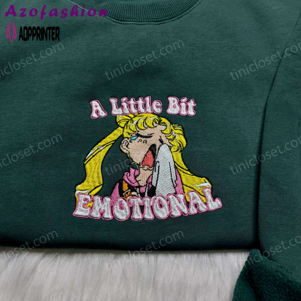 Embrace your inner sailor moon with emotional sailor moon shirt & embroidered sweatshirts – anime clothes for girls Embroidered Shirt