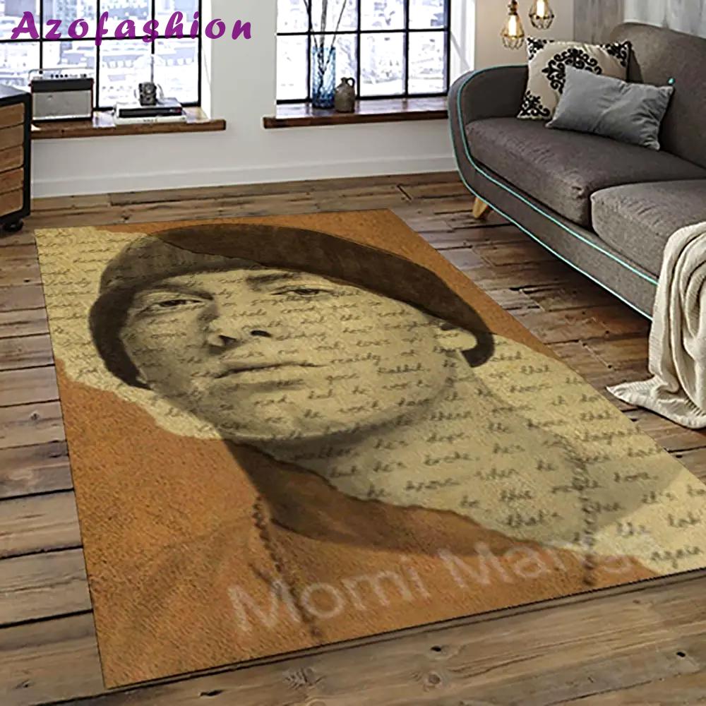 Eminem legend rapper hiphop music rap carpet area rug home decor gift for fans gift for friends emm1 Rectangle Rug