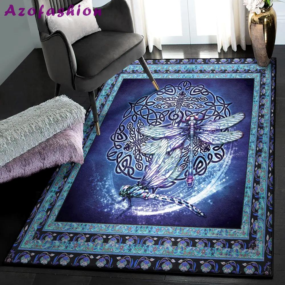Europe outdoor carpet, vintage dragonfly celtics gs 2205np rug Rectangle Rug