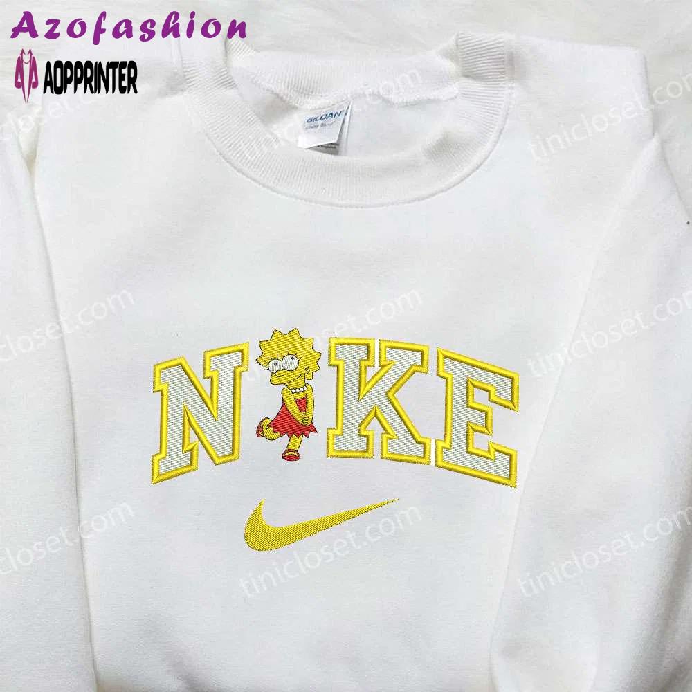 Exclusive nike x lisa marie simpson embroidered shirt: the perfect cartoon statement! Embroidered Shirt