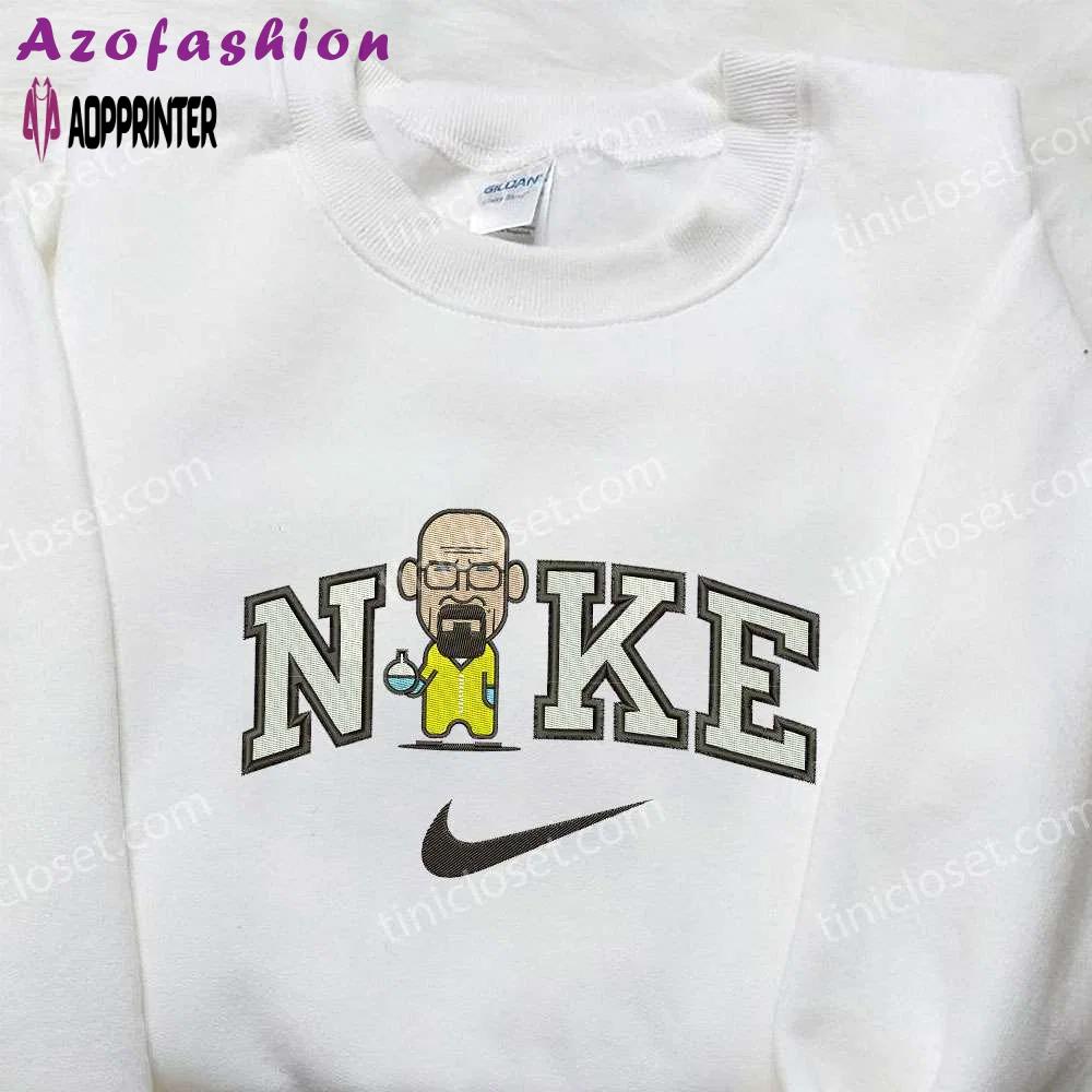 Exclusive professor white x nike embroidered shirt: breaking bad & nike inspired designs Embroidered Shirt