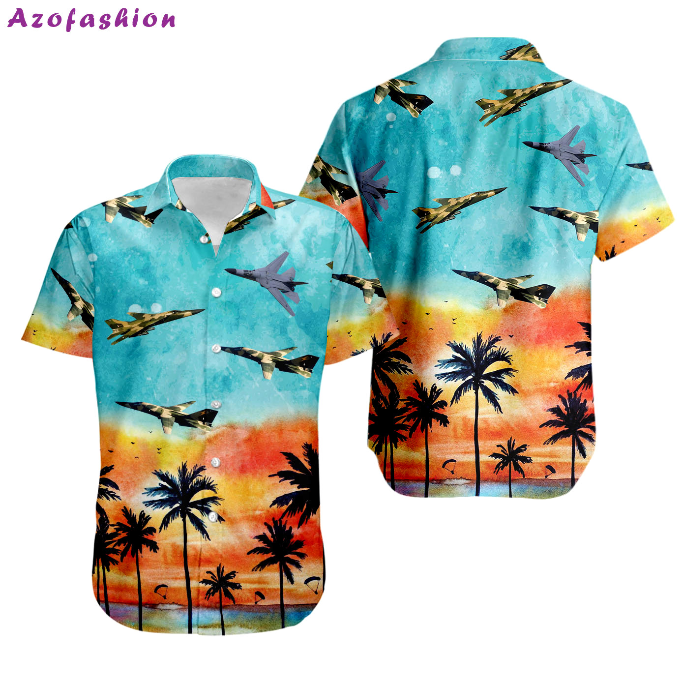 F111a ardvark hawaiian shirt Hawaii Shirt Shorts & Flip Flops