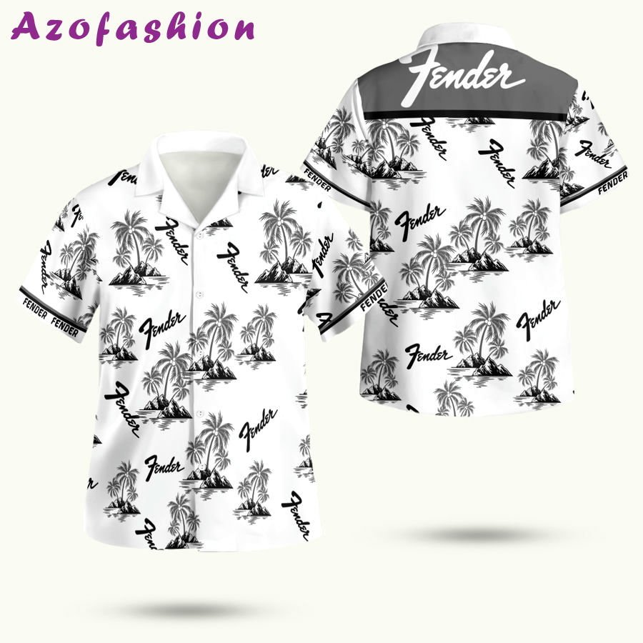 Fender guitar hawaiian shirt Hawaii Shirt Shorts & Flip Flops