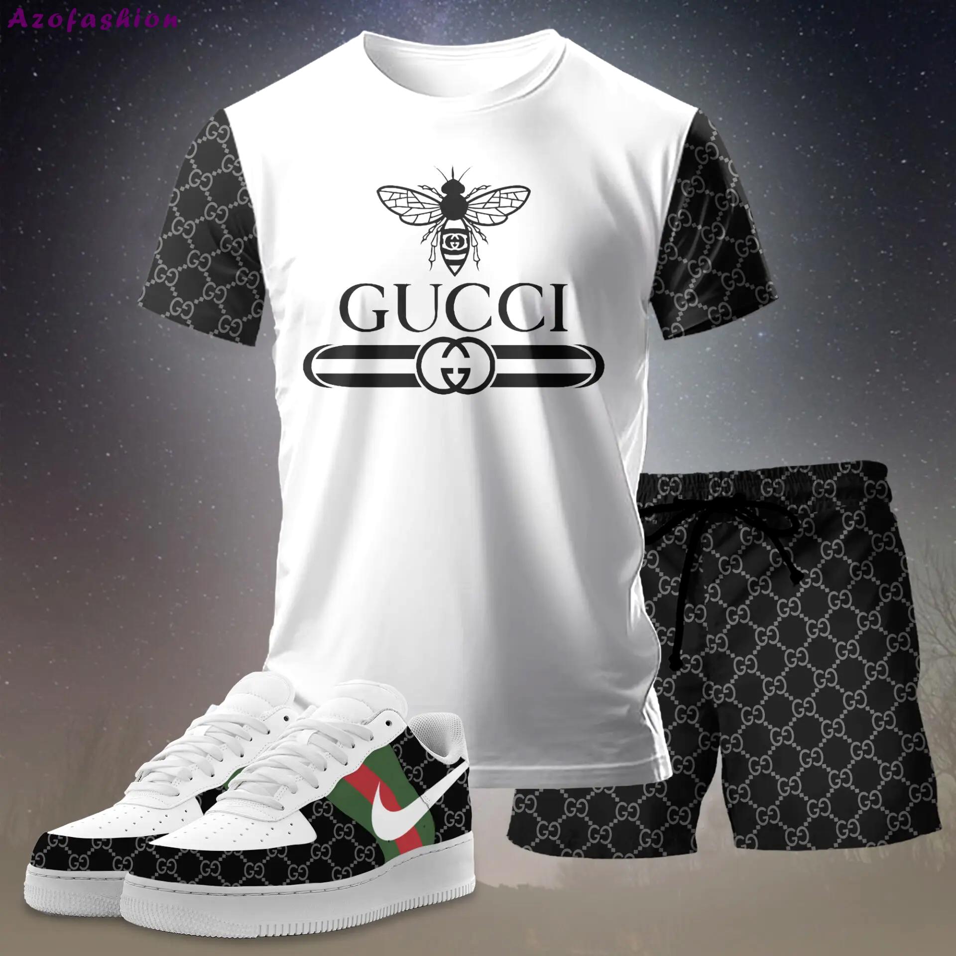 For the girls who love clean contrast looks, minimal graphic bee tee outfit t-shirt – white with black logo print | casual everyday outfit aesthetic ideas T-Shirt Short Sneakers Set
