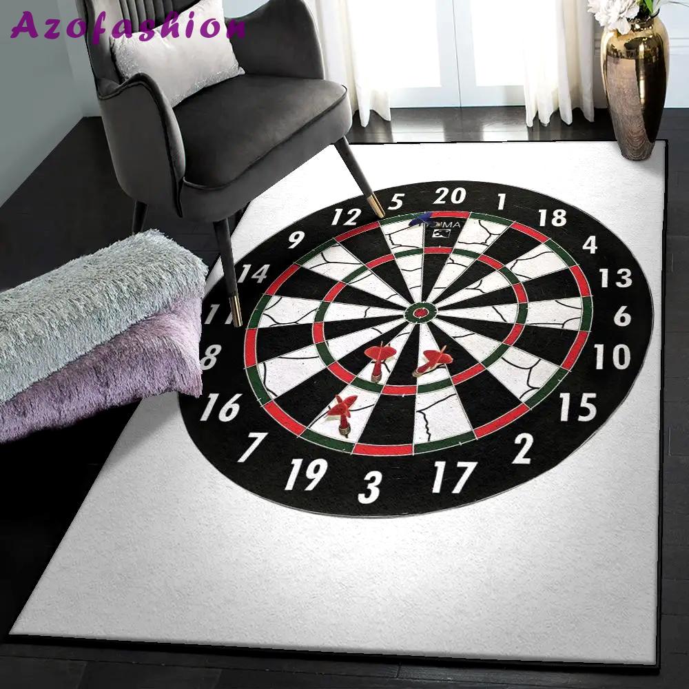 Funny darts art deco rug, dart game rug Rectangle Rug