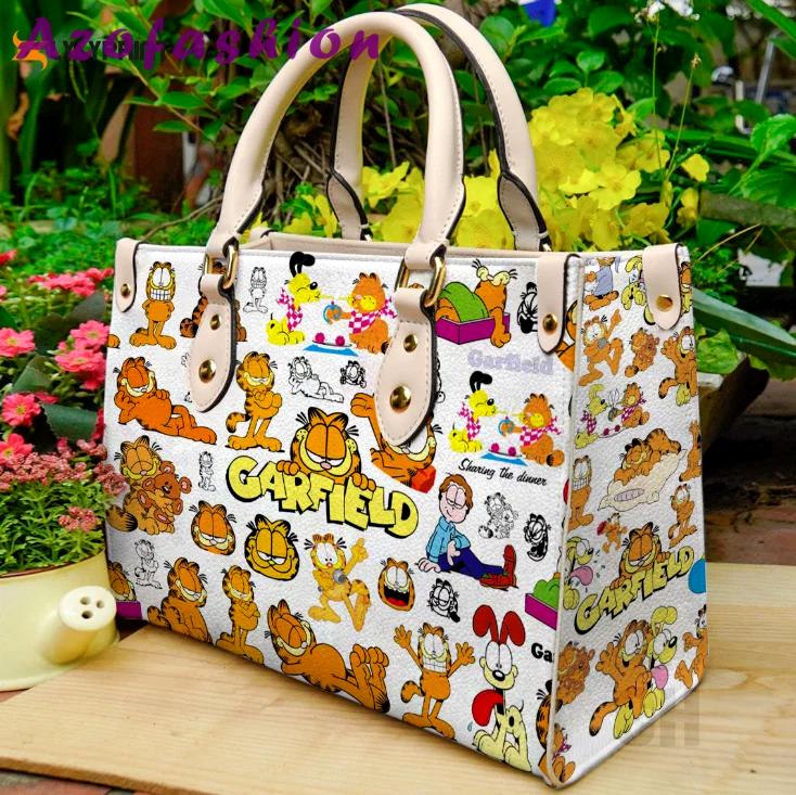 Garfield 3 leather handbag gift for women 4116 Women Leather Hand Bag